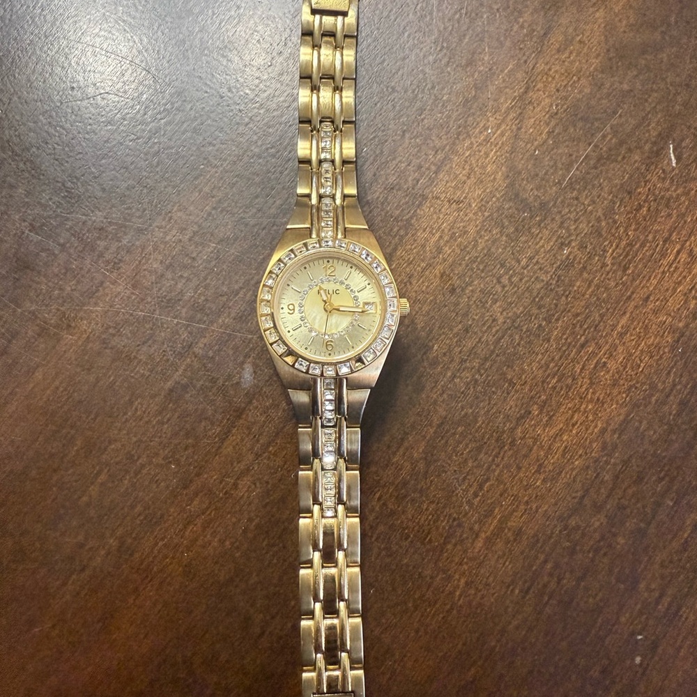 Relic Gold Women's Watch with Sparkling Accents